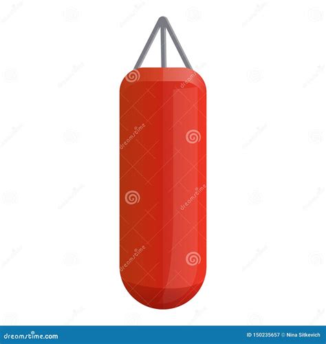 Boxing Punch Bag Icon Cartoon Style Stock Vector Illustration Of