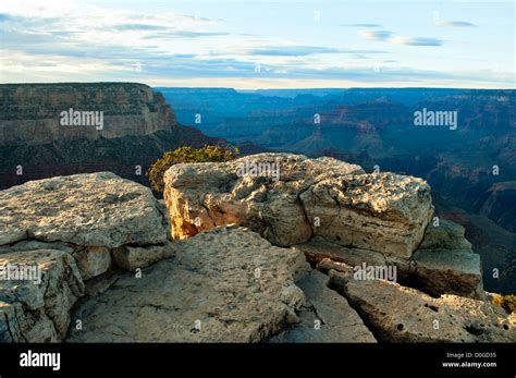 The Grand Canyon South Rim In Late Afternoon Stock Photo Alamy