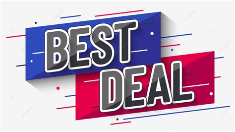 Best Deal In Red And Blue Banner Best Deal Banner Png And Vector