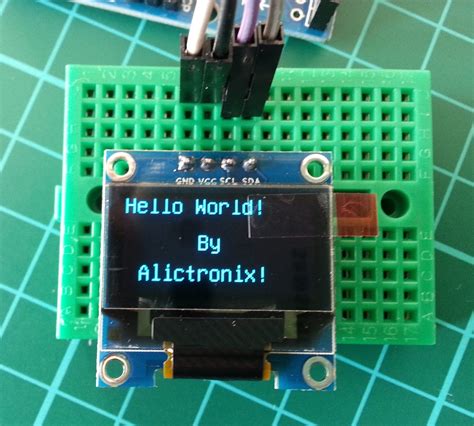 Oled Display With Arduino Uno A Hello World Tutorial