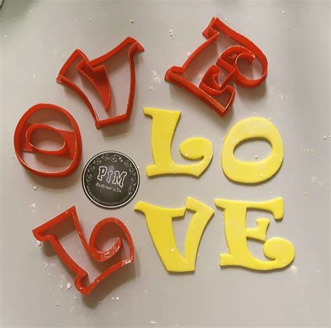 I didn't realize how handy these cookie cutters would be. Alphabet LOVE cookie cutter 3D printable model