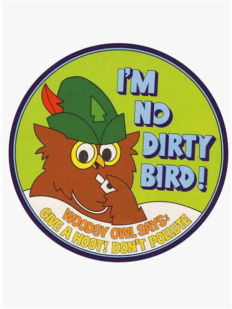Woodsy Owl 3 Sticker Sticker For Sale By Dominikprinz Redbubble