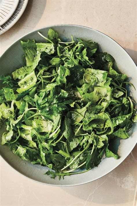 Green Salad With Dill Vinaigrette Recipe Recipe Vinaigrette Recipes