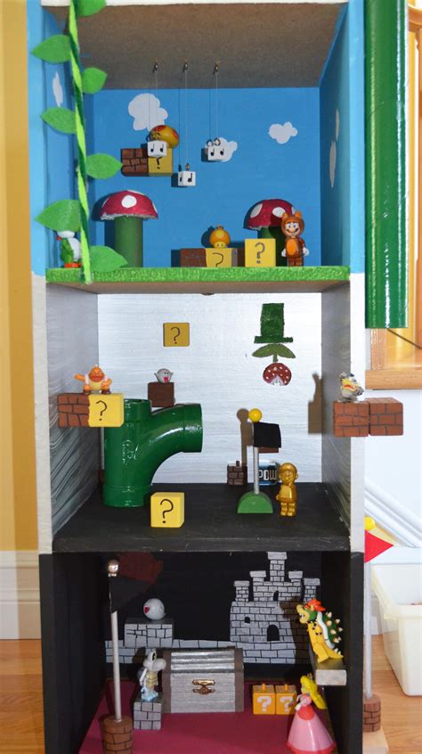Super Mario Playhouse My Son And I Made A Mario House So Much Fun