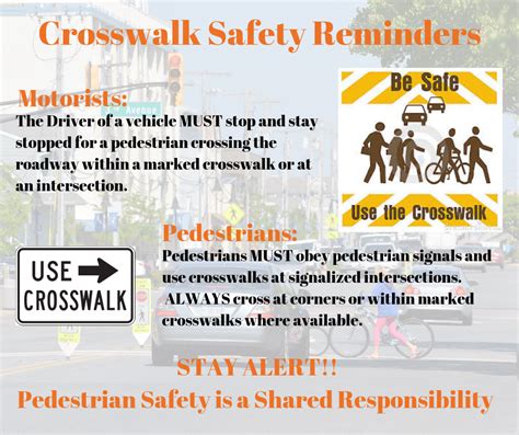 Stay Alert Crosswalk Safety Reminders Borough Of Stone Harbor