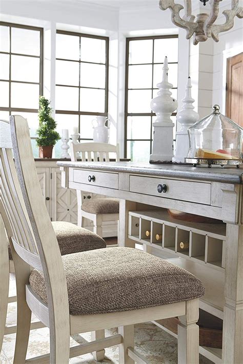 Counter height table with storage white lane. Ashley Furniture Signature Design - Bolanburg Counter ...
