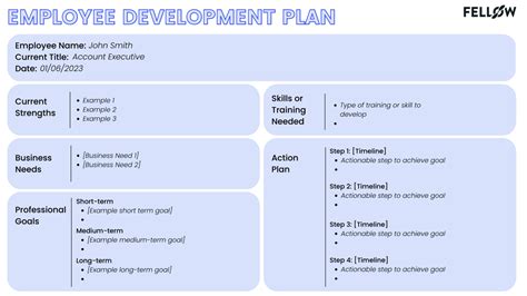 Employee Development Plans 5 Key Steps Template