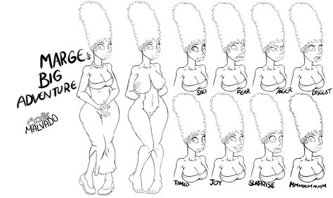 Marge Character Faces By Josemalvado Hentai Foundry