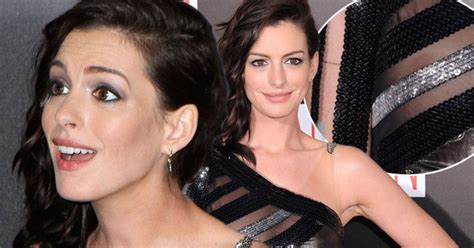 Anne Hathaway Suffers Nipple Slip In See Through Dress On The Red
