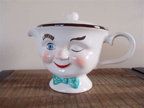 Vintage Baileys Irish Cream Winking Teapot And Two Cups Etsy