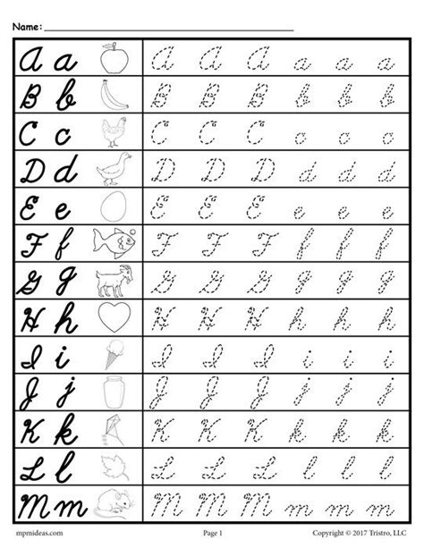Most children don't need to be able to write well by the time they enter kindergarten but you can also use this free name writing generator to help kids practice handwriting their name. Cursive Uppercase and Lowercase Letter Tracing Worksheets | Letter tracing worksheets, Cursive ...