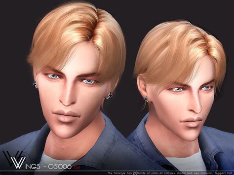 Wingssims Wings Os1006 Sims 4 Hair Male Sims Hair Mens Hairstyles