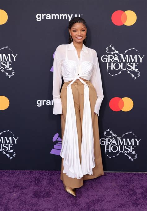 Halle Bailey At Grammy U Masterclass For Th Grammy Awards In Los