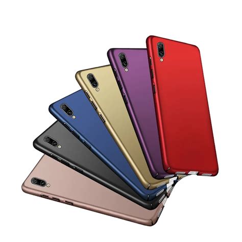 Plain Phone Case For Huawei Y7 Y 7 Prime Pro 2019 Hard Plastic Cover