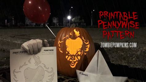 Pennywise 2017 Pumpkin Pattern By Youtube