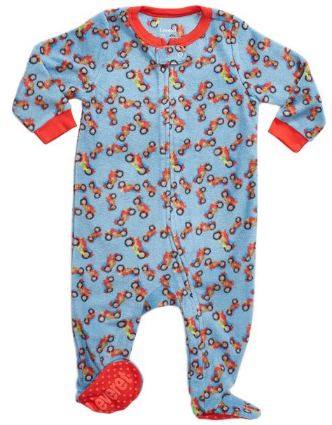 Leveret Leveret Fleece Baby Boys Footed Pajamas Sleeper Kids