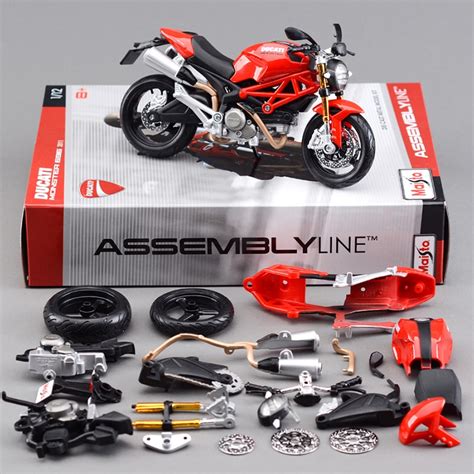 Maisto Dmh 696 Motorcycle Model Kit 112 Scale Metal Assembly Diy