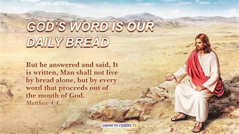 Bible Verse Of The Day Matthew 44 Gods Word Is Our Daily Bread