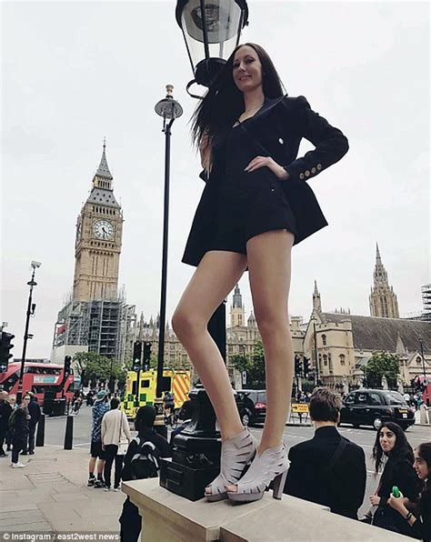 Ft In Russian Model With The Longest Legs In The World Daily Mail Online