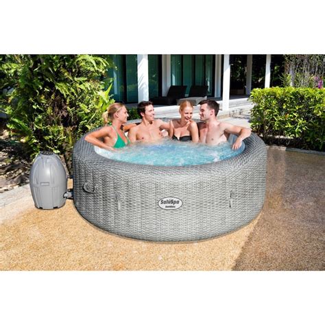 Bestway 6 Person Inflatable Round Hot Tub In The Hot Tubs And Spas Department At