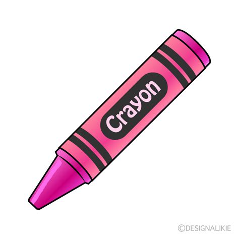 Pink Crayon Clip Art Free Png Image｜illustoon