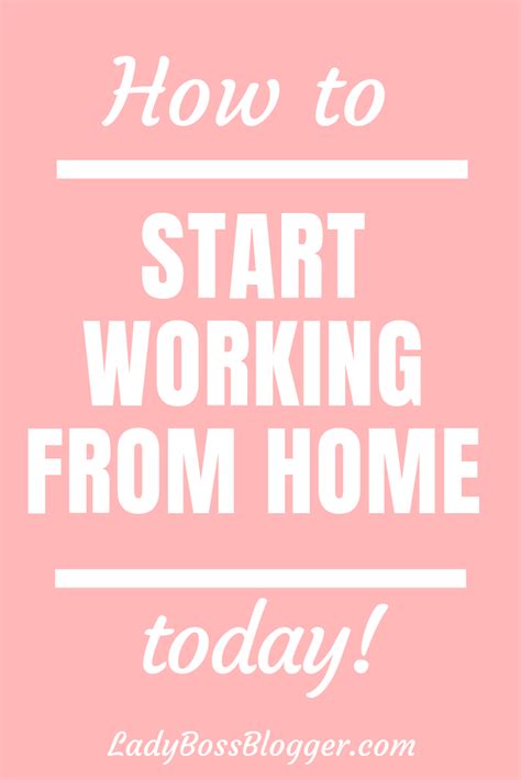 How To Start Working From Home Today Working From Home Small