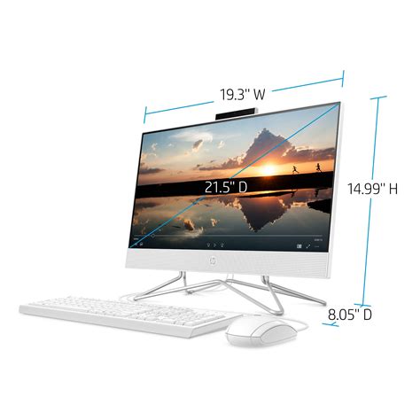 2022 Newest Hp 22 Inch Fhd All In One Desktop Computer Dual Core Amd
