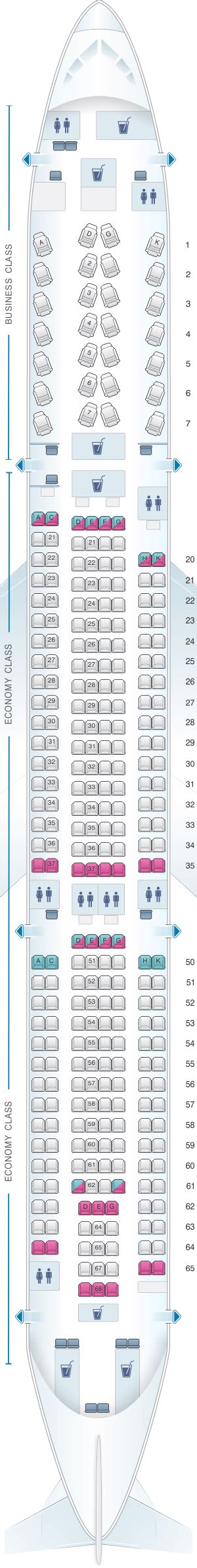 Seat Map Srilankan Airlines Airbus A330 300 Config 1 Air Transat