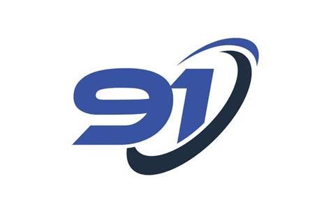91 Anniversary Logo Stockvektoren Lizenzfreie Illustrationen