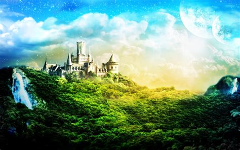 Castles In Forest On Mountains Wallpapers Hd Desktop And Mobile