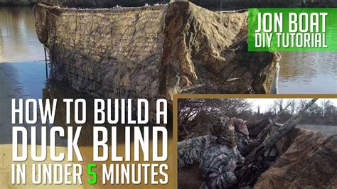 How To Build A Diy Duck Blind On Your Jon Boat Youtube