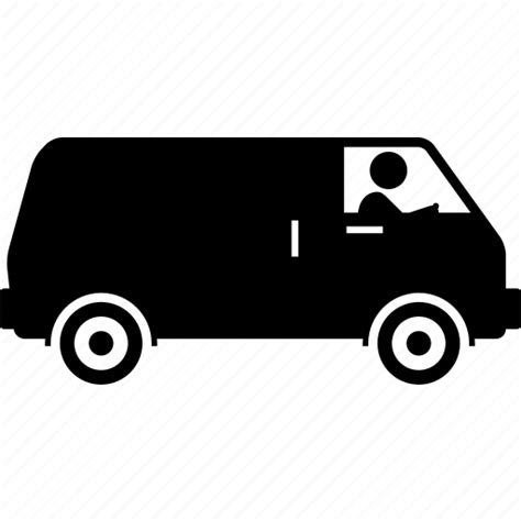 Drive Driver Driving Van Icon