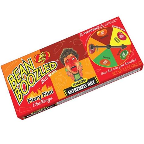 Jelly Belly Bean Boozled Firey Five Challenge 35oz Spinner Box Economy Candy