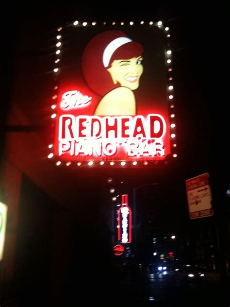Redhead Piano Bar Downtown Chicago Editorial Stock Photo Image Of