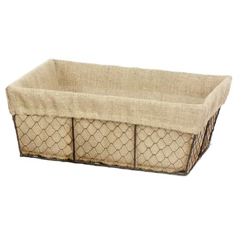 Chicken Wire Basket With Liner Extra Large Home Decor Modern