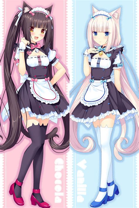 Buy Nekopara Vanilla And Chocola Dakimakura Hugging Body Pillow Cover 4 Styles Bed