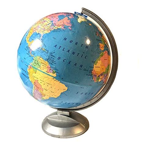 Replogle Standard Educational Desktop World Globe With Stand For Kids