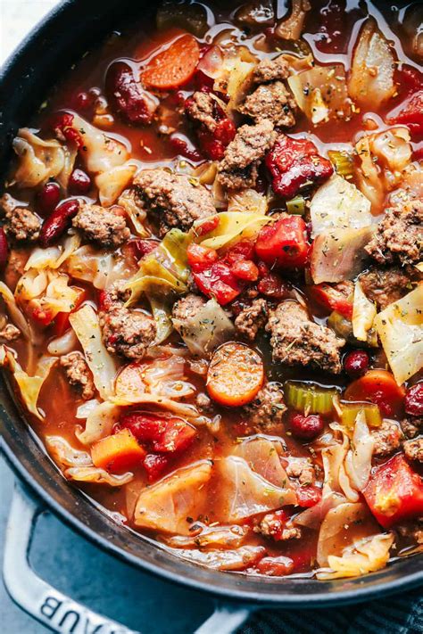 The hamburger cabbage soup looks so good. Best Ever Beef and Cabbage Soup | The Recipe Critic