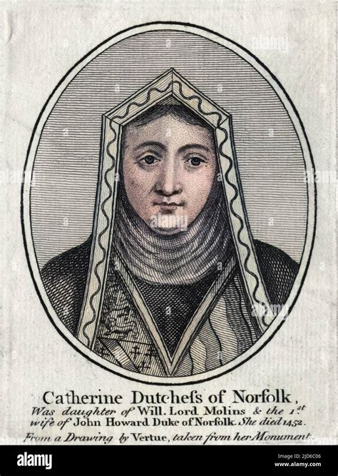 Catherine Howard Duchess Of Norfolk First Wife Of John Howard First Duke Of Norfolk Colourised