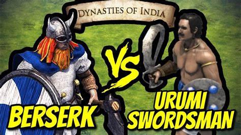 189 ELITE BERSERKS Vs 200 ELITE URUMI SWORDSMEN Total Resources AoE