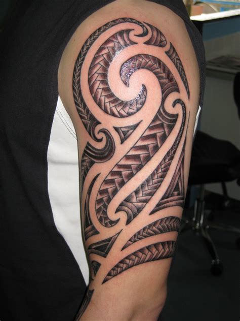maori tiki tribal tattoo for men