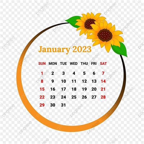 Calendar January Vector Hd Images January Month Calendar
