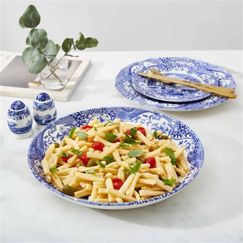 spode blue italian seconds 9 inch pasta bowl set of 6 spode