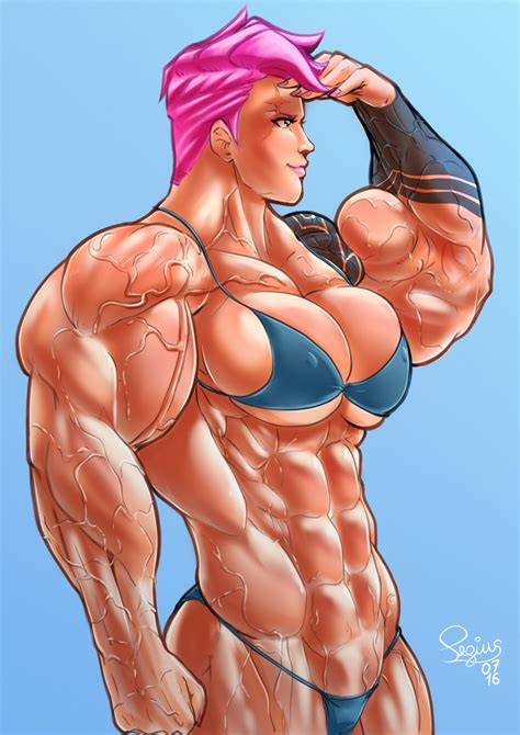 Rule 34 1girls 2d Abs Biceps Big Muscles Bikini Blizzard Entertainment Breasts Extreme Muscles
