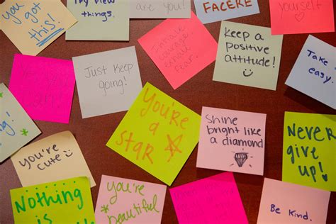 Opinion Compliments Displayed On Sticky Notes Fail To Help Those With Low Self Esteem The