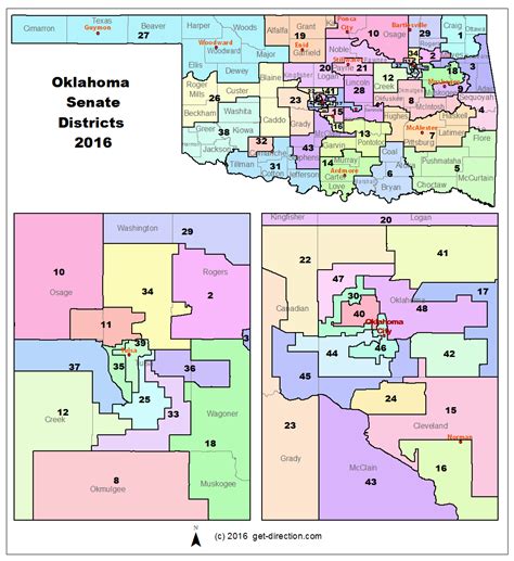 Map Of Oklahoma Senate Districts 2016