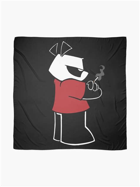 Pissed Off Panda Smoking A Cigarette Scarf For Sale By Frankenstylin