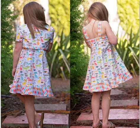 Girls Vintage Sundress Sewing Pattern The Carousel Sundress And Etsy