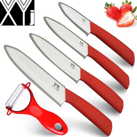 Xyj Ceramic Knife Set 3456 Inch Knife Colorful Abs Handle Kitchen