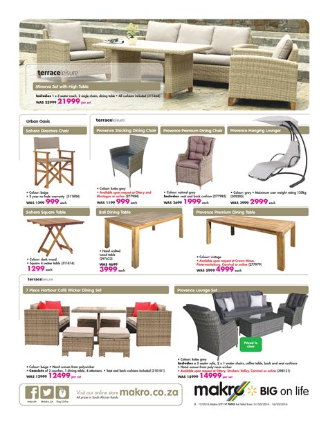 Makro Catalogue 1 May 16 May 2016 Patio Furniture